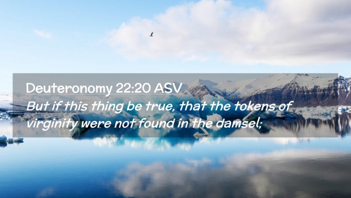 Picture 02 - Deuteronomy 22:20 ASV Desktop Wallpaper - But if this thing be true, that the tokens of - Desktop Bible Verse Wallpaper