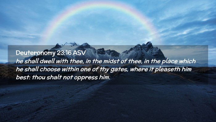 Picture 02 - Deuteronomy 23:16 ASV Desktop Wallpaper - he shall dwell with thee, in the midst of thee, - Desktop Bible Verse Wallpaper
