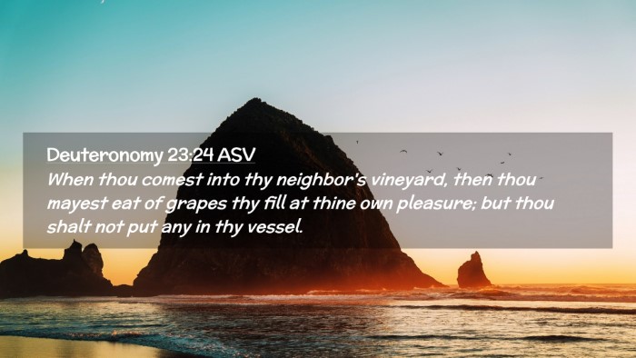 Picture 02 - Deuteronomy 23:24 ASV Desktop Wallpaper - When thou comest into thy neighbor's vineyard, - Desktop Bible Verse Wallpaper