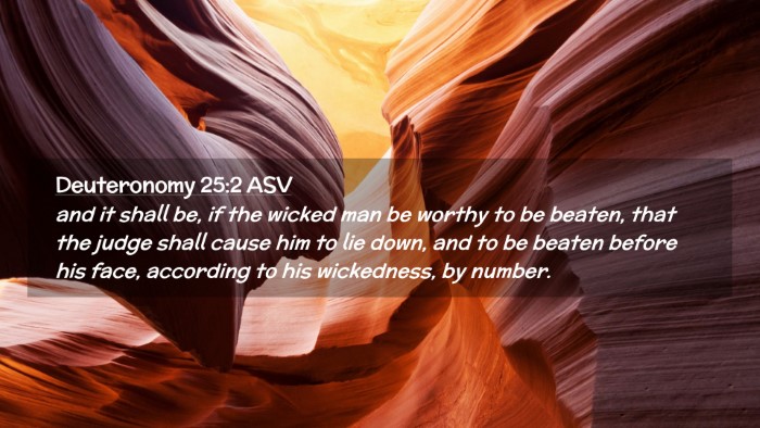 Picture 02 - Deuteronomy 25:2 ASV Desktop Wallpaper - and it shall be, if the wicked man be worthy to - Desktop Bible Verse Wallpaper