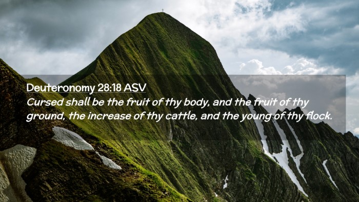 Picture 02 - Deuteronomy 28:18 ASV Desktop Wallpaper - Cursed shall be the fruit of thy body, and the - Desktop Bible Verse Wallpaper