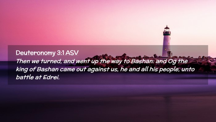Picture 02 - Deuteronomy 3:1 ASV Desktop Wallpaper - Then we turned, and went up the way to Bashan: - Desktop Bible Verse Wallpaper