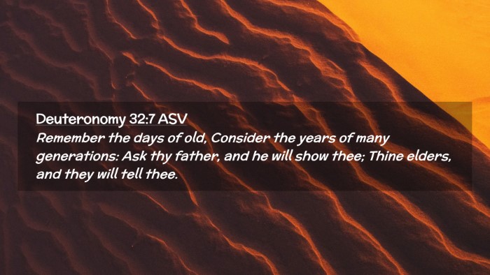Picture 02 - Deuteronomy 32:7 ASV Desktop Wallpaper - Remember the days of old, Consider the years of - Desktop Bible Verse Wallpaper