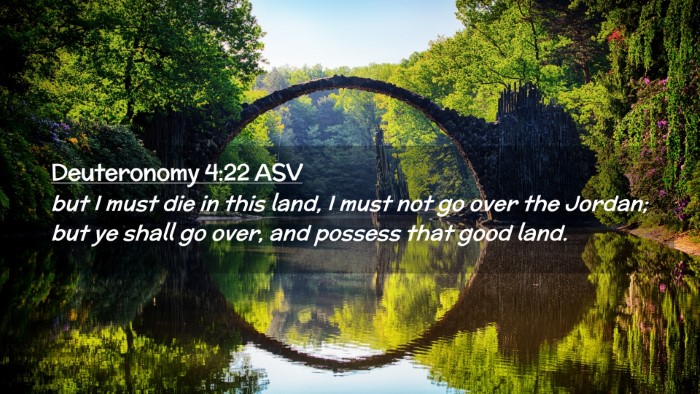 Picture 02 - Deuteronomy 4:22 ASV Desktop Wallpaper - but I must die in this land, I must not go over - Desktop Bible Verse Wallpaper
