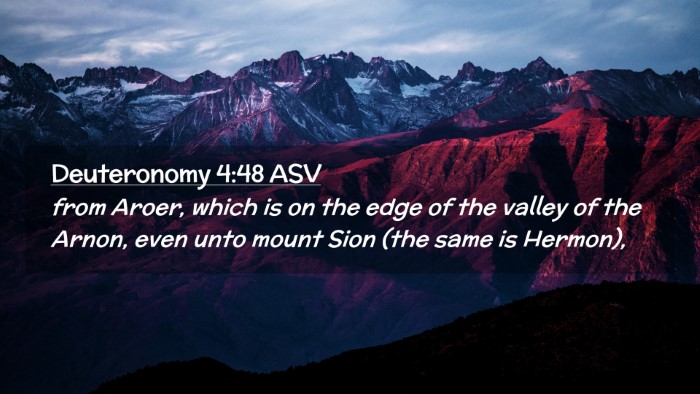 Picture 02 - Deuteronomy 4:48 ASV Desktop Wallpaper - from Aroer, which is on the edge of the valley of - Desktop Bible Verse Wallpaper