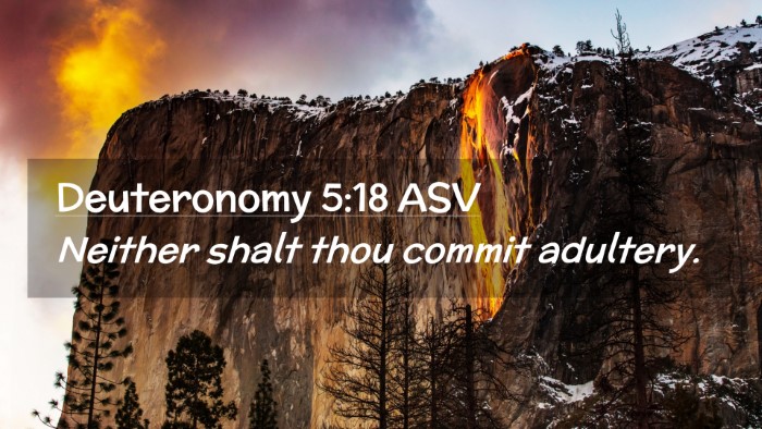 Picture 02 - Deuteronomy 5:18 ASV Desktop Wallpaper - Neither shalt thou commit - Desktop Bible Verse Wallpaper