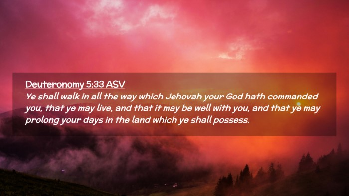 Picture 02 - Deuteronomy 5:33 ASV Desktop Wallpaper - Ye shall walk in all the way which Jehovah your - Desktop Bible Verse Wallpaper