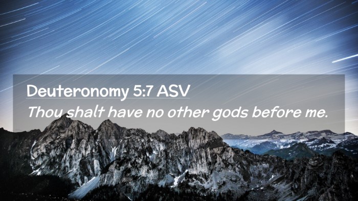 Picture 02 - Deuteronomy 5:7 ASV Desktop Wallpaper - Thou shalt have no other gods before - Desktop Bible Verse Wallpaper