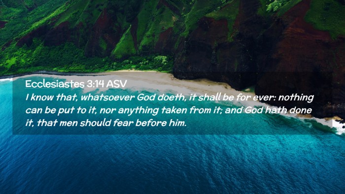 Picture 02 - Ecclesiastes 3:14 ASV Desktop Wallpaper - I know that, whatsoever God doeth, it shall be - Desktop Bible Verse Wallpaper