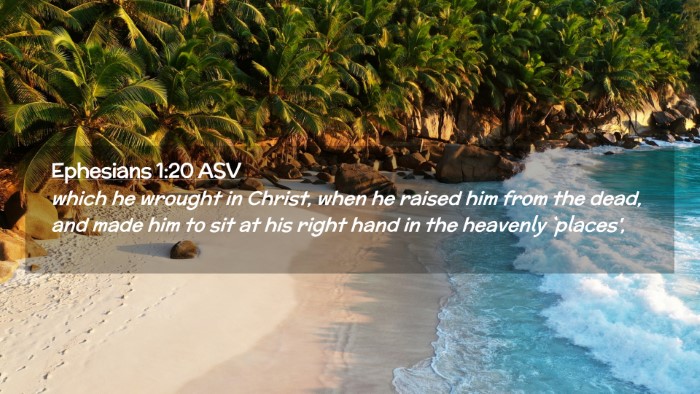 Picture 02 - Ephesians 1:20 ASV Desktop Wallpaper - which he wrought in Christ, when he raised him - Desktop Bible Verse Wallpaper