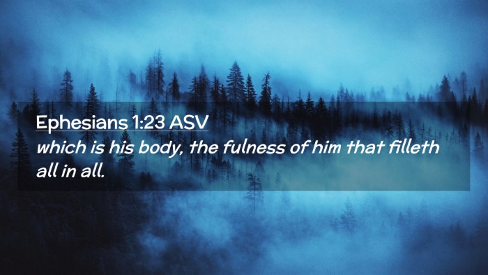 Picture 02 - Ephesians 1:23 ASV Desktop Wallpaper - which is his body, the fulness of him that - Desktop Bible Verse Wallpaper