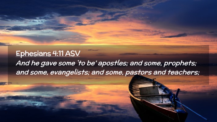 Picture 02 - Ephesians 4:11 ASV Desktop Wallpaper - And he gave some `to be' apostles; and some, - Desktop Bible Verse Wallpaper