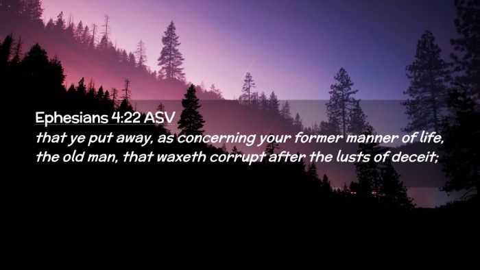 Picture 02 - Ephesians 4:22 ASV Desktop Wallpaper - that ye put away, as concerning your former - Desktop Bible Verse Wallpaper