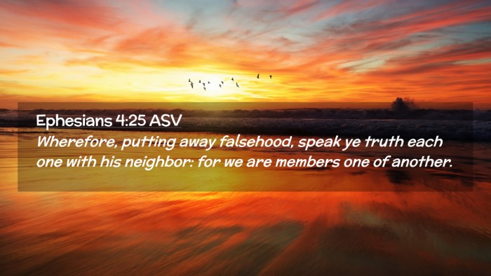 Picture 02 - Ephesians 4:25 ASV Desktop Wallpaper - Wherefore, putting away falsehood, speak ye truth - Desktop Bible Verse Wallpaper