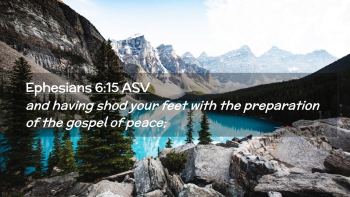 Picture 02 - Ephesians 6:15 ASV Desktop Wallpaper - and having shod your feet with the preparation of - Desktop Bible Verse Wallpaper