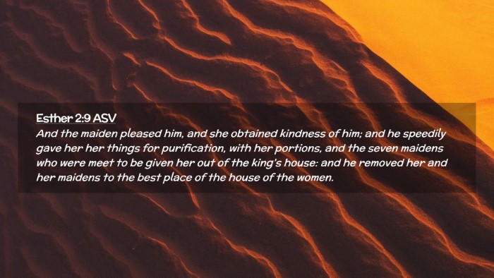 Picture 02 - Esther 2:9 ASV Desktop Wallpaper - And the maiden pleased him, and she obtained - Desktop Bible Verse Wallpaper