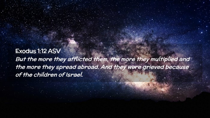 Picture 02 - Exodus 1:12 ASV Desktop Wallpaper - But the more they afflicted them, the more they - Desktop Bible Verse Wallpaper