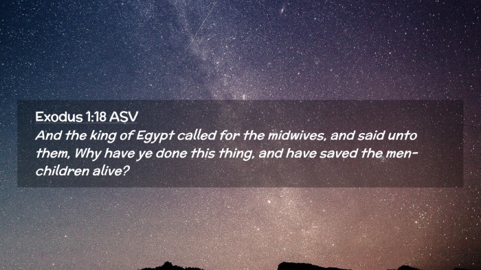 Picture 02 - Exodus 1:18 ASV Desktop Wallpaper - And the king of Egypt called for the midwives, - Desktop Bible Verse Wallpaper