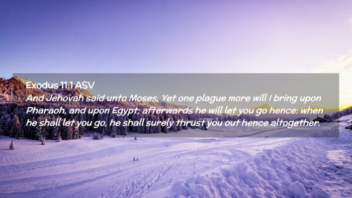 Picture 02 - Exodus 11:1 ASV Desktop Wallpaper - And Jehovah said unto Moses, Yet one plague more - Desktop Bible Verse Wallpaper