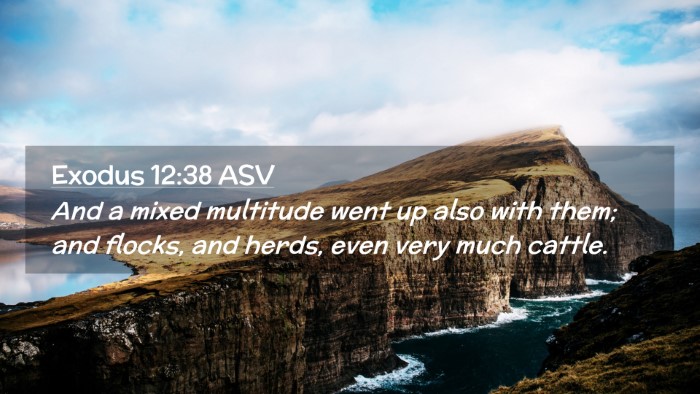 Picture 02 - Exodus 12:38 ASV Desktop Wallpaper - And a mixed multitude went up also with them; and - Desktop Bible Verse Wallpaper
