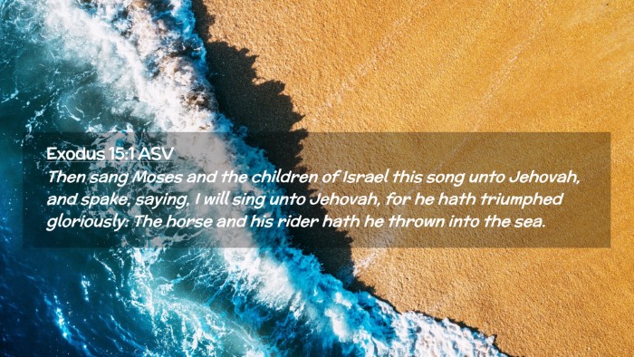 Picture 02 - Exodus 15:1 ASV Desktop Wallpaper - Then sang Moses and the children of Israel this - Desktop Bible Verse Wallpaper