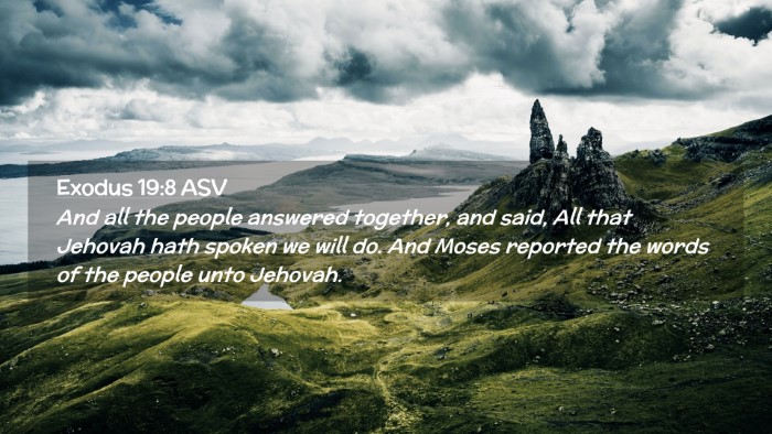 Picture 02 - Exodus 19:8 ASV Desktop Wallpaper - And all the people answered together, and said, - Desktop Bible Verse Wallpaper