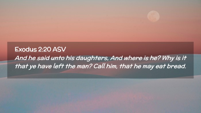Picture 02 - Exodus 2:20 ASV Desktop Wallpaper - And he said unto his daughters, And where is he? - Desktop Bible Verse Wallpaper
