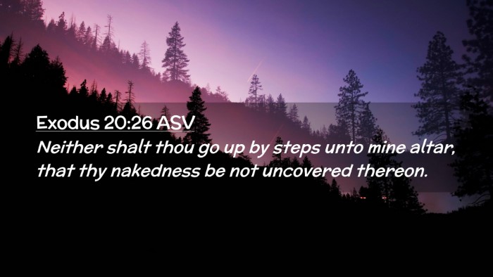 Picture 02 - Exodus 20:26 ASV Desktop Wallpaper - Neither shalt thou go up by steps unto mine - Desktop Bible Verse Wallpaper