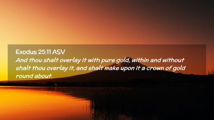 Picture 02 - Exodus 25:11 ASV Desktop Wallpaper - And thou shalt overlay it with pure gold, within - Desktop Bible Verse Wallpaper