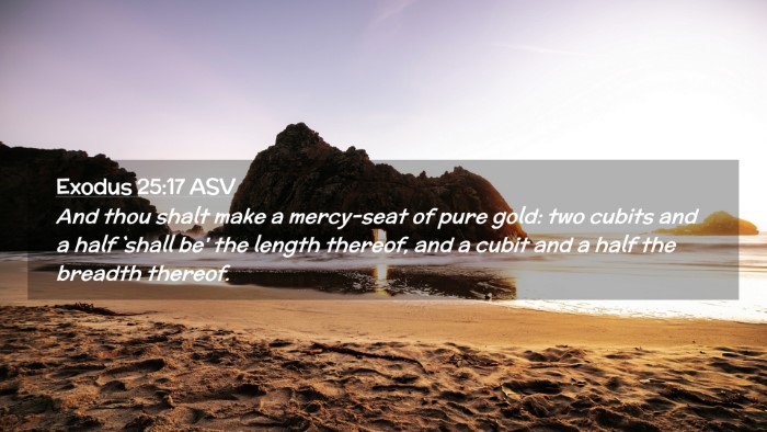 Picture 02 - Exodus 25:17 ASV Desktop Wallpaper - And thou shalt make a mercy-seat of pure gold: - Desktop Bible Verse Wallpaper