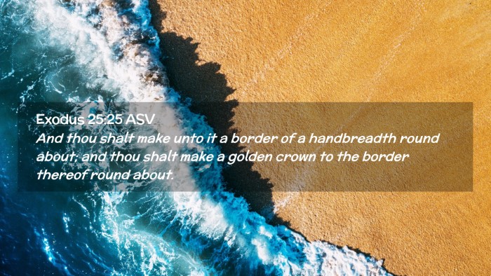 Picture 02 - Exodus 25:25 ASV Desktop Wallpaper - And thou shalt make unto it a border of a - Desktop Bible Verse Wallpaper