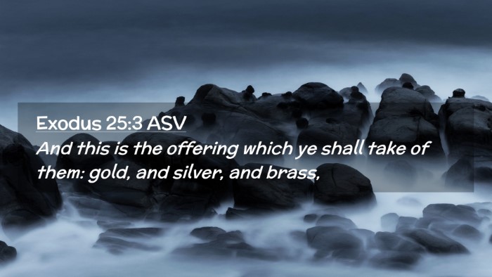 Picture 02 - Exodus 25:3 ASV Desktop Wallpaper - And this is the offering which ye shall take of - Desktop Bible Verse Wallpaper
