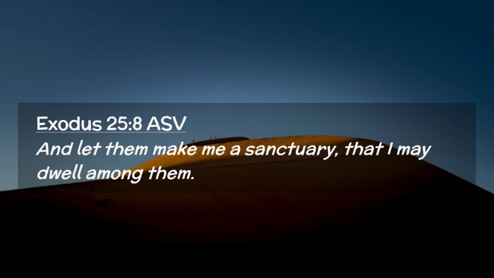 Picture 02 - Exodus 25:8 ASV Desktop Wallpaper - And let them make me a sanctuary, that I may - Desktop Bible Verse Wallpaper