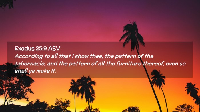 Picture 02 - Exodus 25:9 ASV Desktop Wallpaper - According to all that I show thee, the pattern of - Desktop Bible Verse Wallpaper
