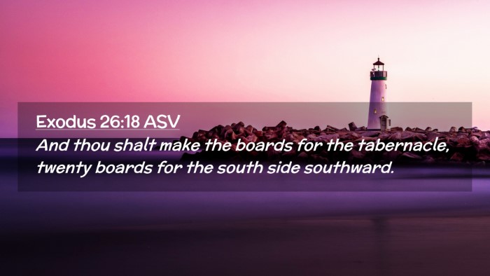 Picture 02 - Exodus 26:18 ASV Desktop Wallpaper - And thou shalt make the boards for the - Desktop Bible Verse Wallpaper