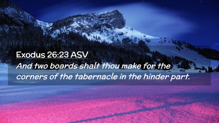 Picture 02 - Exodus 26:23 ASV Desktop Wallpaper - And two boards shalt thou make for the corners of - Desktop Bible Verse Wallpaper