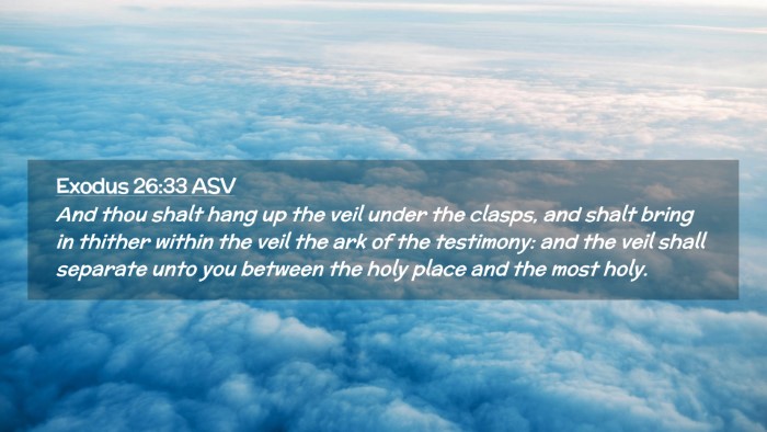 Picture 02 - Exodus 26:33 ASV Desktop Wallpaper - And thou shalt hang up the veil under the clasps, - Desktop Bible Verse Wallpaper