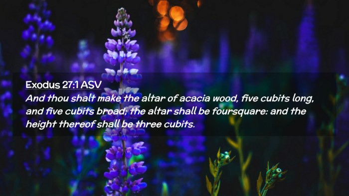 Picture 02 - Exodus 27:1 ASV Desktop Wallpaper - And thou shalt make the altar of acacia wood, - Desktop Bible Verse Wallpaper