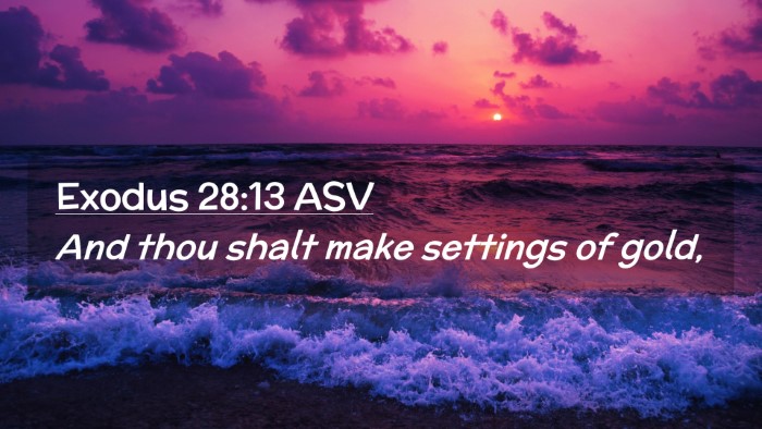Picture 02 - Exodus 28:13 ASV Desktop Wallpaper - And thou shalt make settings of - Desktop Bible Verse Wallpaper