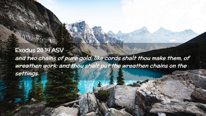 Picture 02 - Exodus 28:14 ASV Desktop Wallpaper - and two chains of pure gold; like cords shalt - Desktop Bible Verse Wallpaper