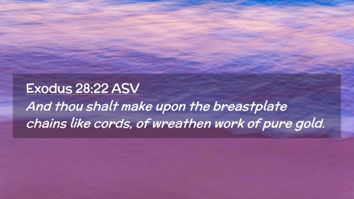 Picture 02 - Exodus 28:22 ASV Desktop Wallpaper - And thou shalt make upon the breastplate chains - Desktop Bible Verse Wallpaper