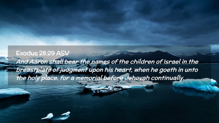 Picture 02 - Exodus 28:29 ASV Desktop Wallpaper - And Aaron shall bear the names of the children of - Desktop Bible Verse Wallpaper