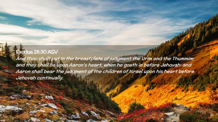 Picture 02 - Exodus 28:30 ASV Desktop Wallpaper - And thou shalt put in the breastplate of judgment - Desktop Bible Verse Wallpaper