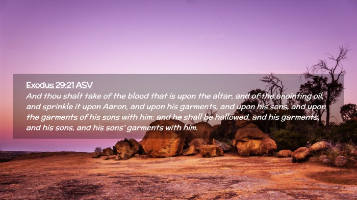 Picture 02 - Exodus 29:21 ASV Desktop Wallpaper - And thou shalt take of the blood that is upon the - Desktop Bible Verse Wallpaper