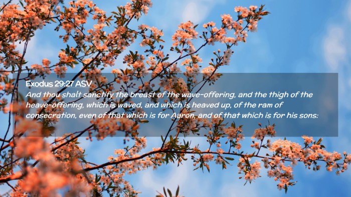 Picture 02 - Exodus 29:27 ASV Desktop Wallpaper - And thou shalt sanctify the breast of the - Desktop Bible Verse Wallpaper