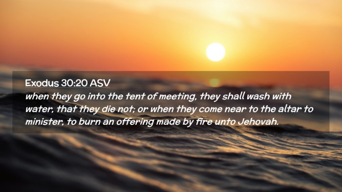 Picture 02 - Exodus 30:20 ASV Desktop Wallpaper - when they go into the tent of meeting, they shall - Desktop Bible Verse Wallpaper