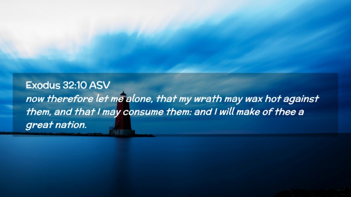 Picture 02 - Exodus 32:10 ASV Desktop Wallpaper - now therefore let me alone, that my wrath may wax - Desktop Bible Verse Wallpaper