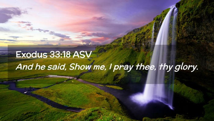Picture 02 - Exodus 33:18 ASV Desktop Wallpaper - And he said, Show me, I pray thee, thy - Desktop Bible Verse Wallpaper