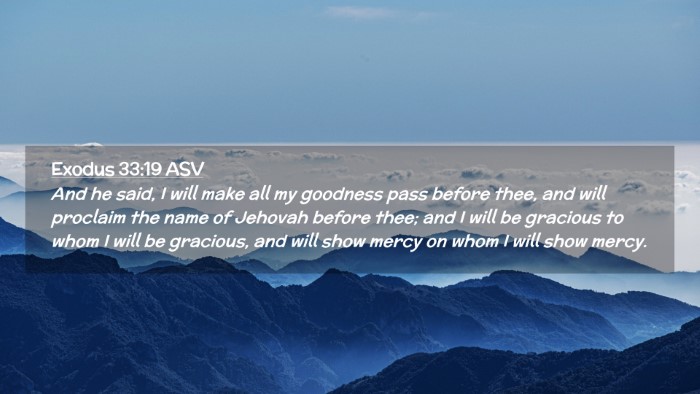 Picture 02 - Exodus 33:19 ASV Desktop Wallpaper - And he said, I will make all my goodness pass - Desktop Bible Verse Wallpaper