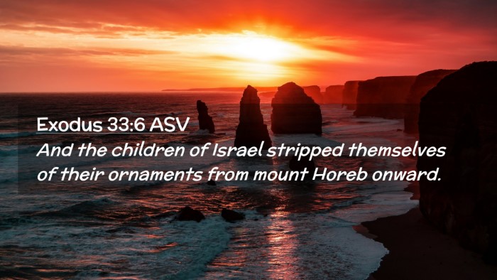 Picture 02 - Exodus 33:6 ASV Desktop Wallpaper - And the children of Israel stripped themselves of - Desktop Bible Verse Wallpaper
